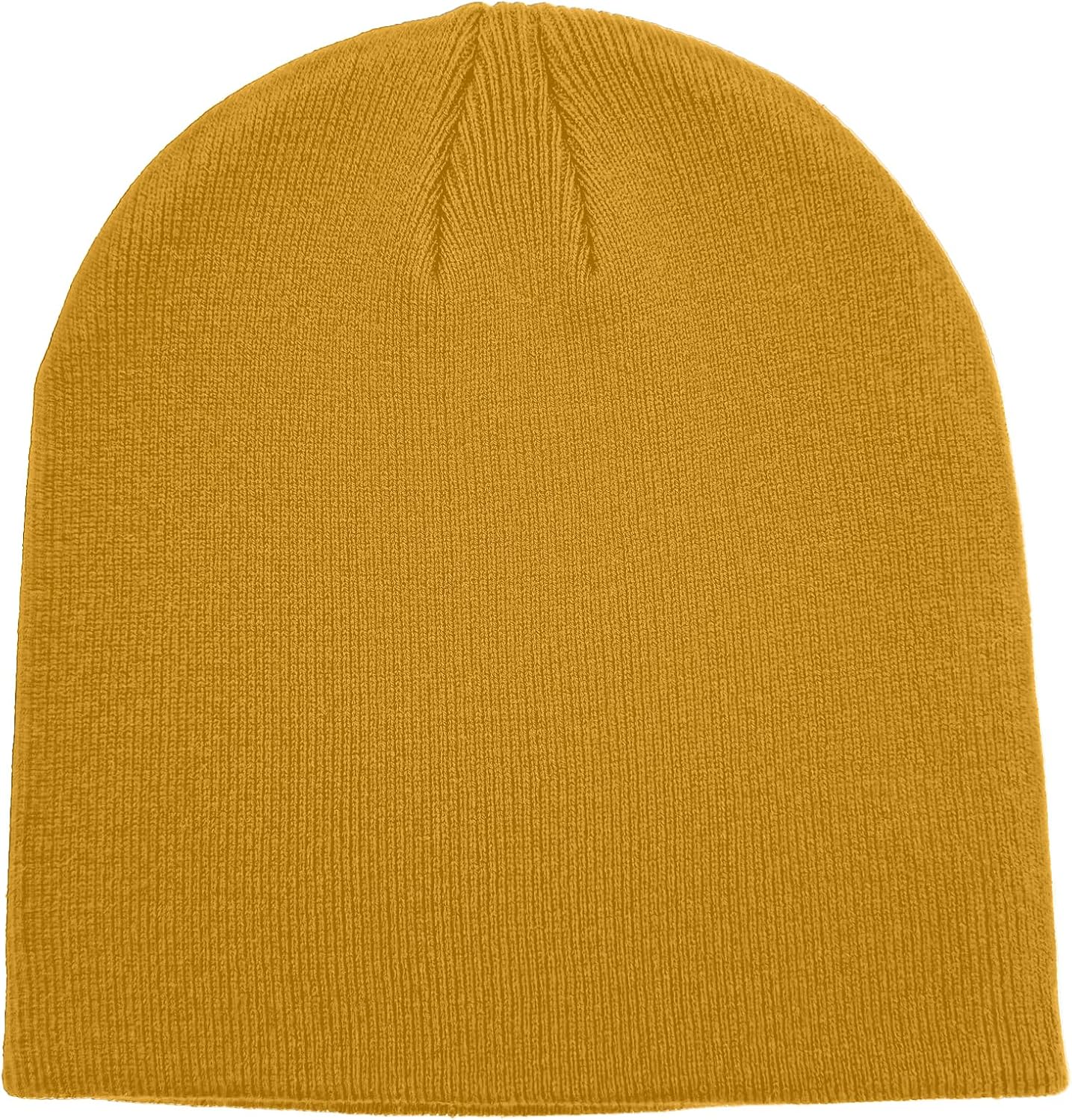 Soft Cuffless Knit Cap. Black | Double Layer Breathable Fisherman Skull Cap. Spring Fall Daily Casual Outdoor Wear.