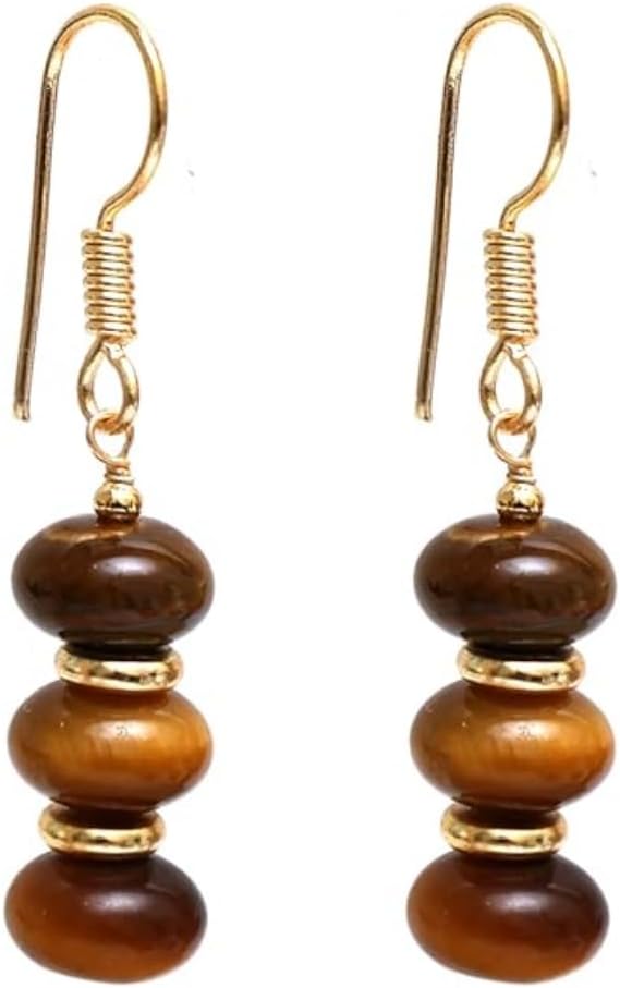 Handmade light green beaded dangle earrings ¡ª natural gemstone drops in soft sage on gold-plated brass. Boho. lightweight.
