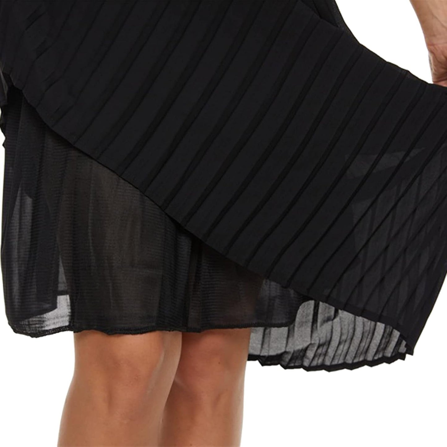 Womens Pleated Midi Skirt.High Waist Swing Summer Pleated Skirt Casual Chiffon Elastic A-line Long Skirts