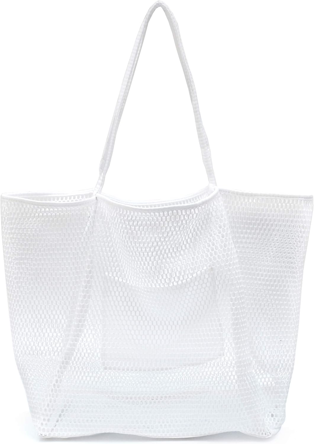 Womens Shoulder Handbag Large Mesh Beach Tote