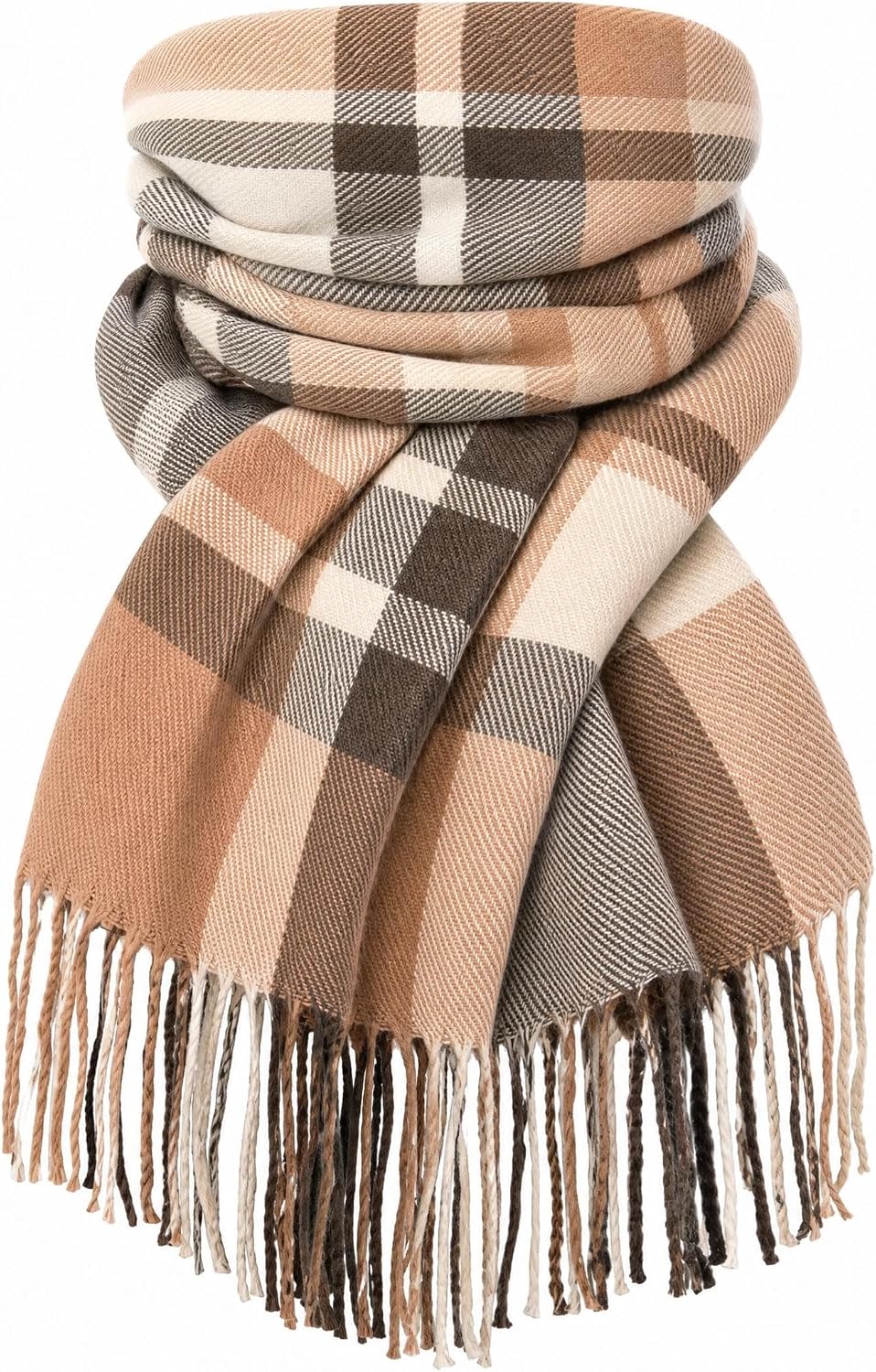 Women Long Plaid Scarves Ladies Gifts | Warm Cashmere-Like Softness. Chic Plaid Design. Versatile Wrap Shawl. Oversized Blanket Scarf.