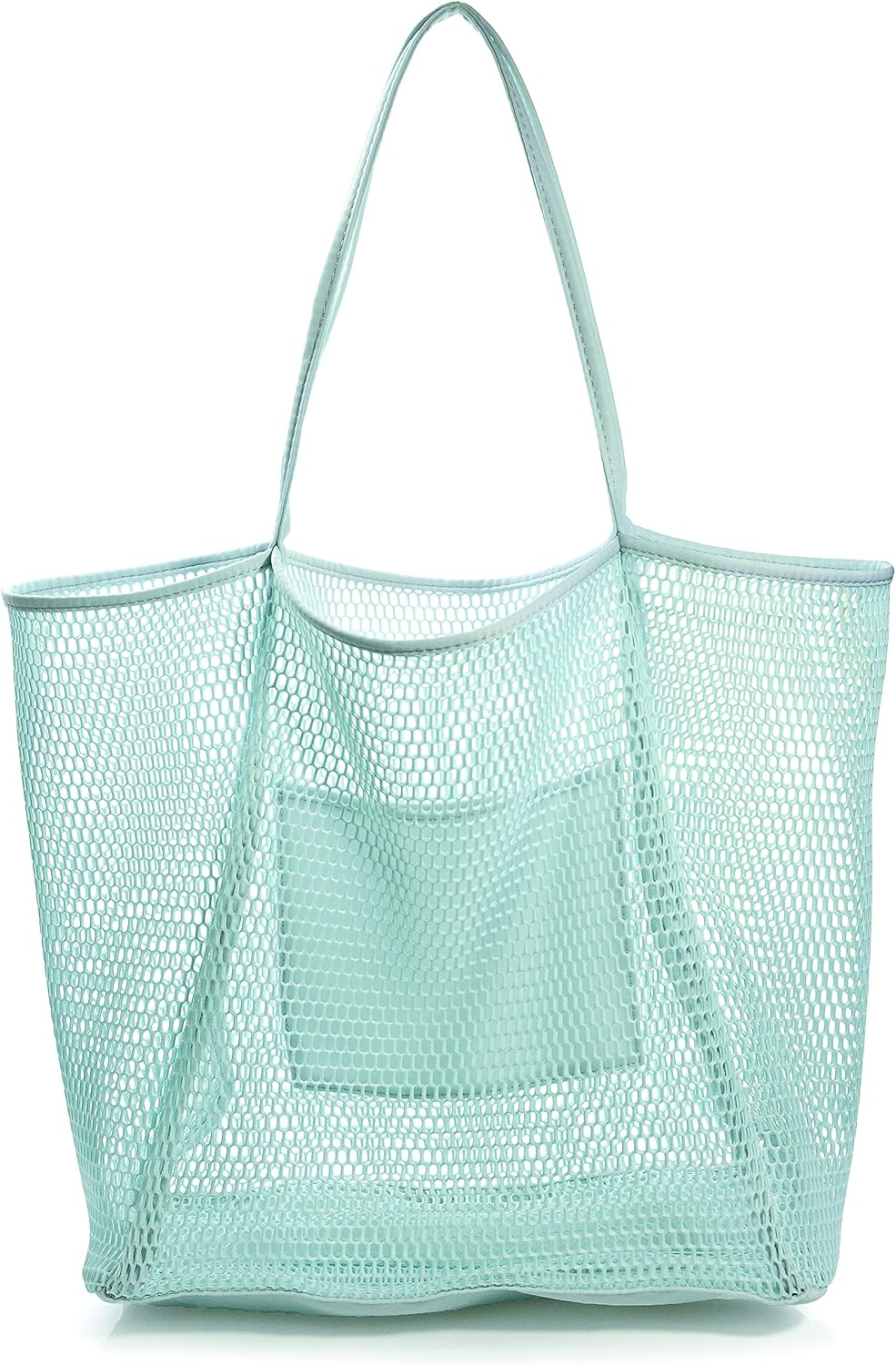 Womens Shoulder Handbag Large Mesh Beach Tote