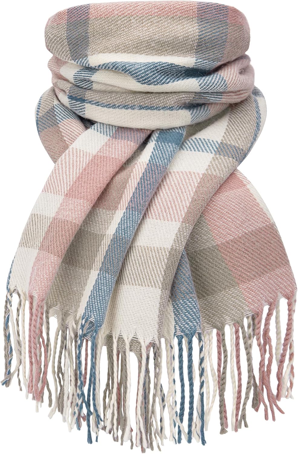 Women Long Plaid Scarves Ladies Gifts | Warm Cashmere-Like Softness. Chic Plaid Design. Versatile Wrap Shawl. Oversized Blanket Scarf.