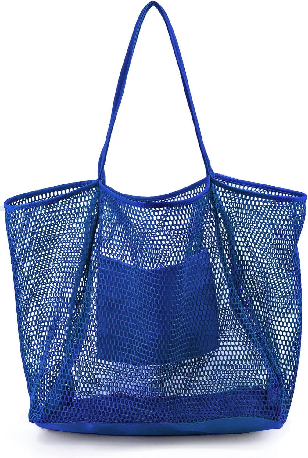 Womens Shoulder Handbag Large Mesh Beach Tote