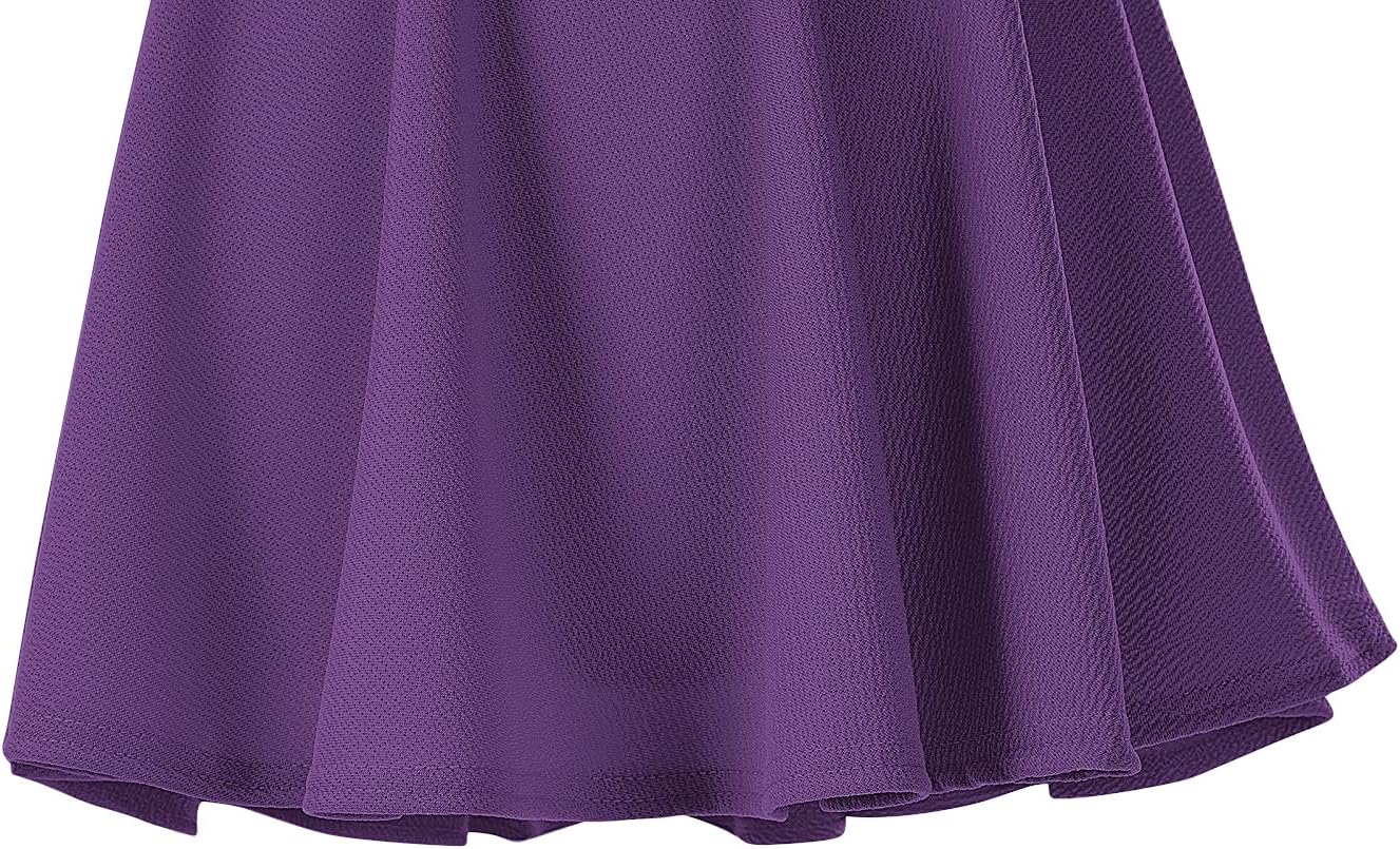 Women's Basic Versatile Stretchy Flared Casual Mini Skater Skirt