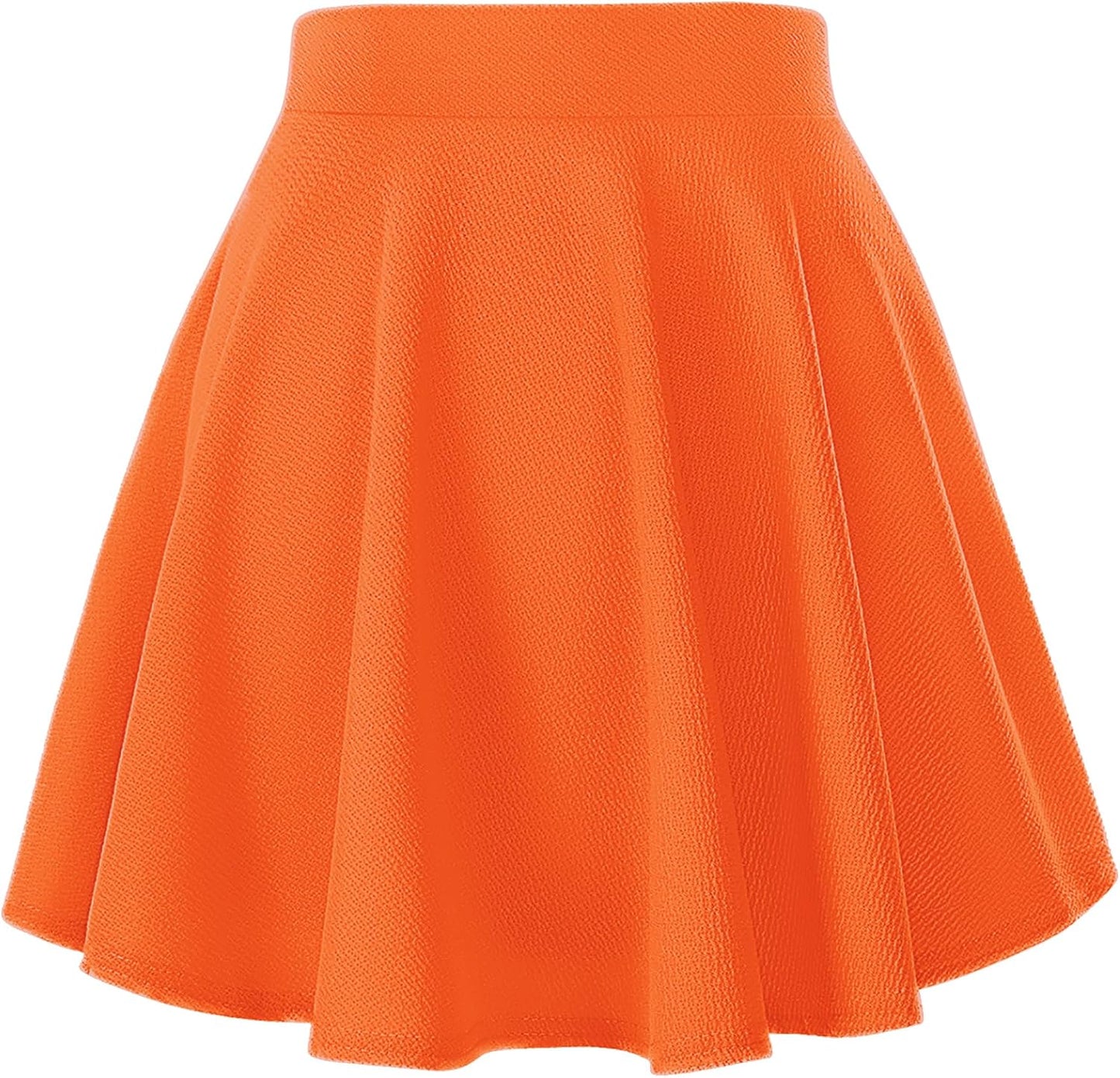 Women's Basic Versatile Stretchy Flared Casual Mini Skater Skirt