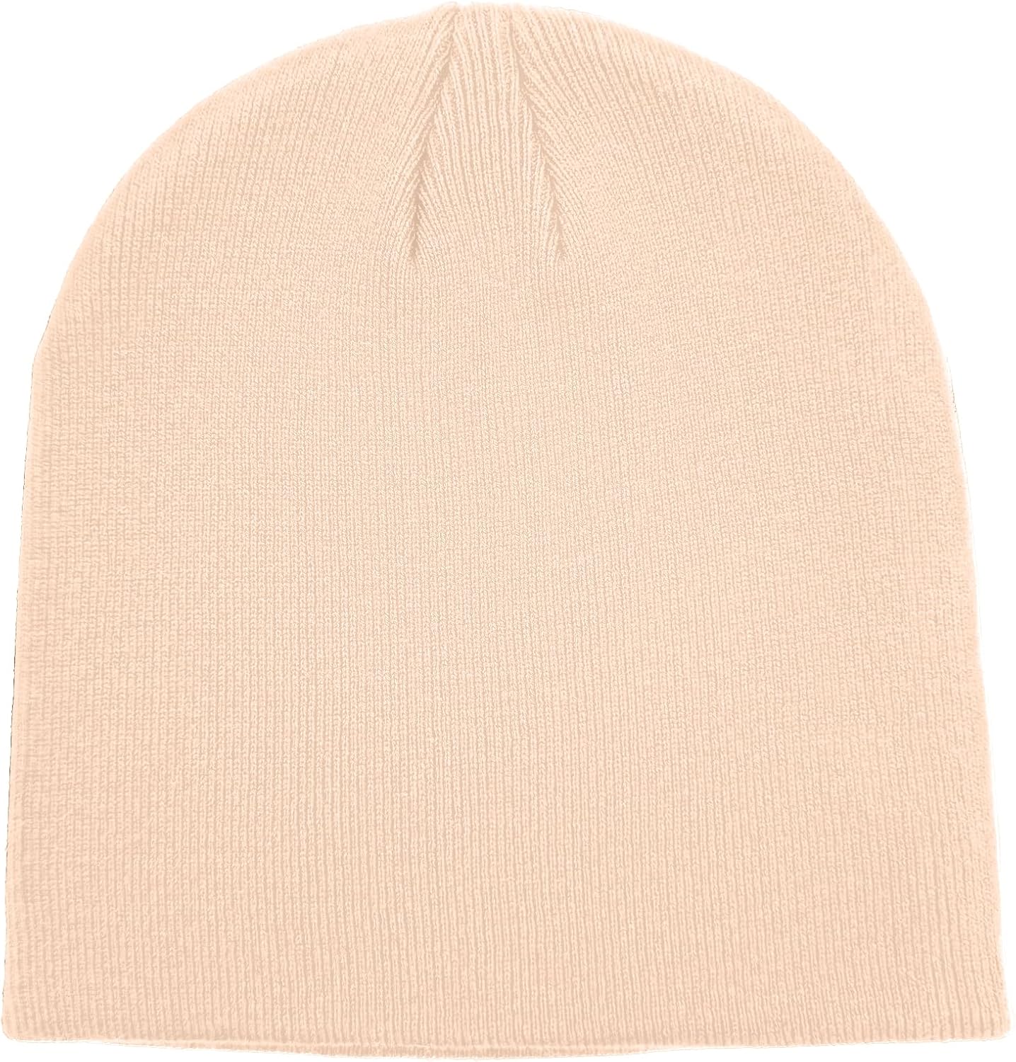 Soft Cuffless Knit Cap. Black | Double Layer Breathable Fisherman Skull Cap. Spring Fall Daily Casual Outdoor Wear.