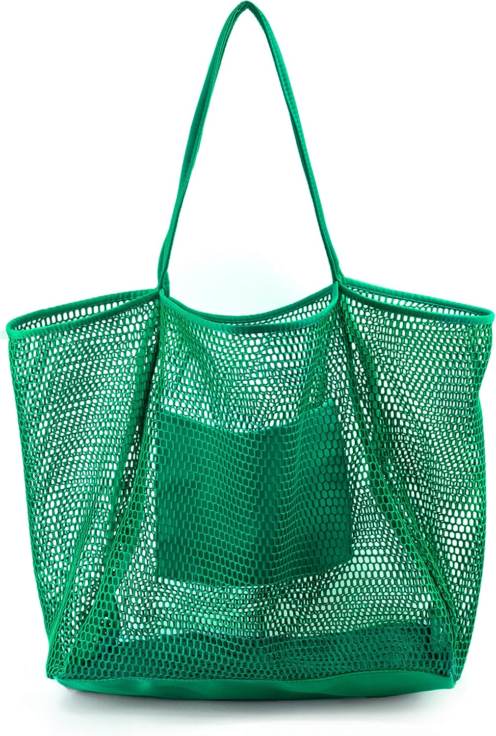 Womens Shoulder Handbag Large Mesh Beach Tote
